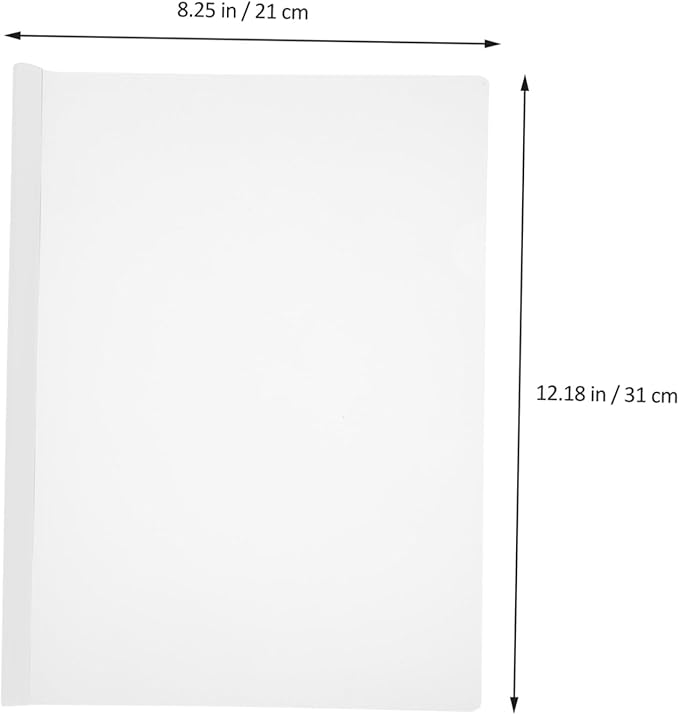 10Pcs Clear Report Covers with Slide Grip Binding Bars Multi-Function Plastic File Folders for Document Organization Anti-Splashing Surface and Portable Presentation Binders