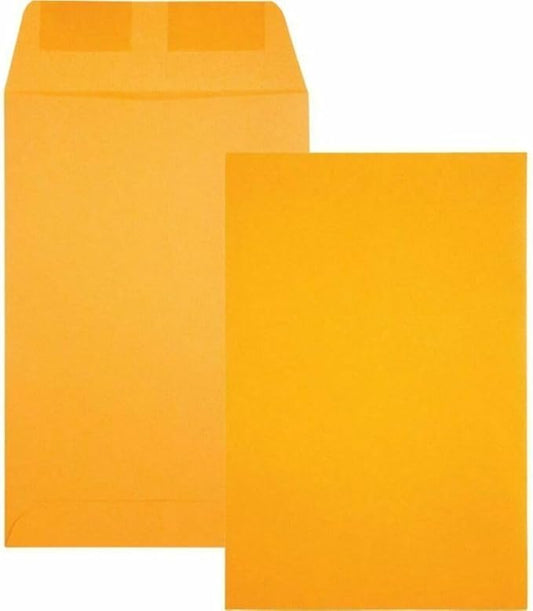 Catalog Envelopes (Open End), Brown Kraft, 28 Pound. 500 Per Pack. (Gummed, 7"x10")