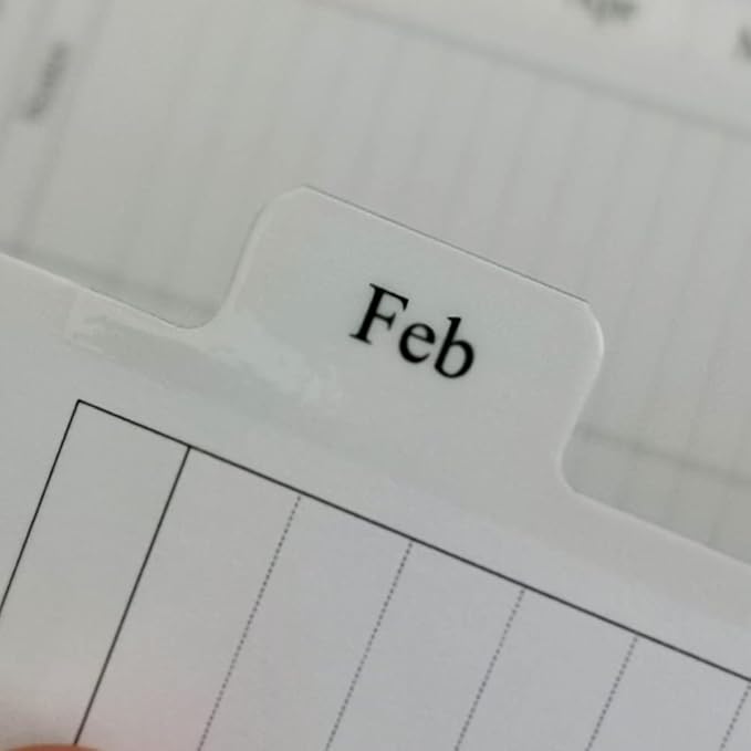 newestor 2026 Weekly Planner Refills for 3-Ring Binder with Monthly Tabs, Two Pages Per Week, 8-1/2" x 11", Folio Size 5 / Monarch