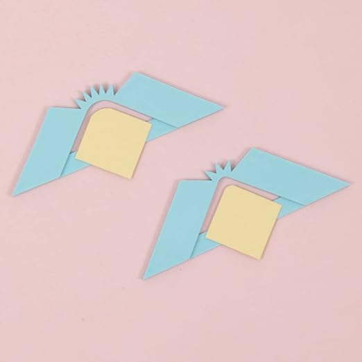 Craftelier - Set of 2 Squares for Rounded Corners Binding | Perfect Tool for Binding Planners, Binders or Albums | Two Sizes of 1/4“ and 1/2” - Turquoise Color