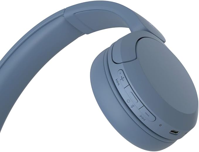 Sony WH-CH520 Wireless Headphones Bluetooth On-Ear Headset with Microphone, Blue New
