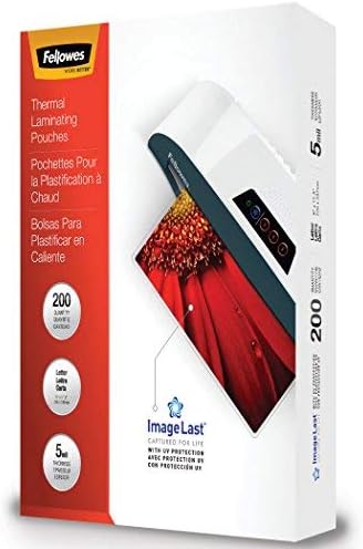 Fellowes ImageLast Laminating Pouches, Letter, 200pk, 5 mil (5245301)