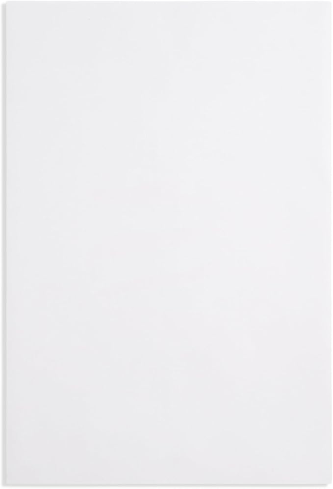 Blue Summit 50 Large Mailing Envelopes 13x18, White 13 x 18 Envelopes, Self Seal Catalog, Security Tinted for Mailing