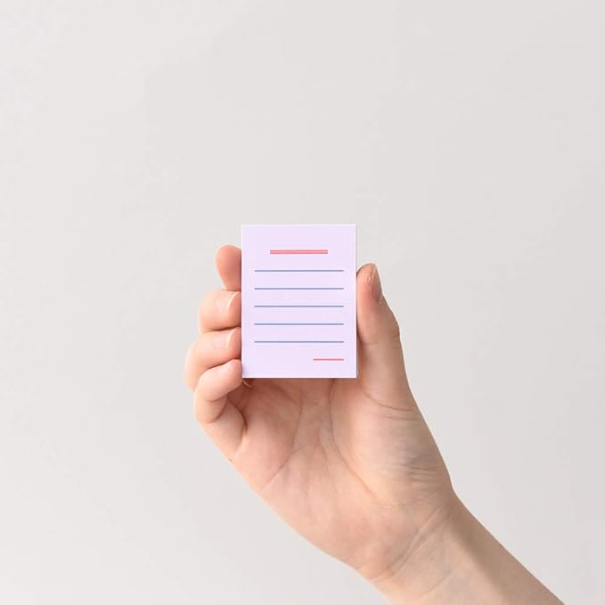 Monolike Color Boldline Sticky-It - 5p Set Self-Adhesive Memo Pad 50 Sheets