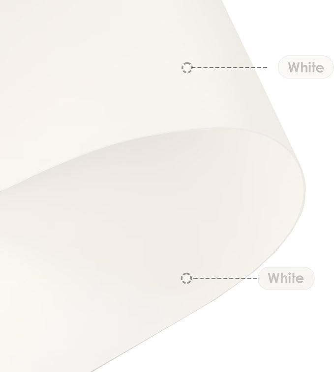 Leather Table Cover,1.8mm Thick,17x54 Inch Desk Cover,Dresser Cover Top,Dresser Protector Top,Dresser Cover,End Table Cover.(White+White,17x54)