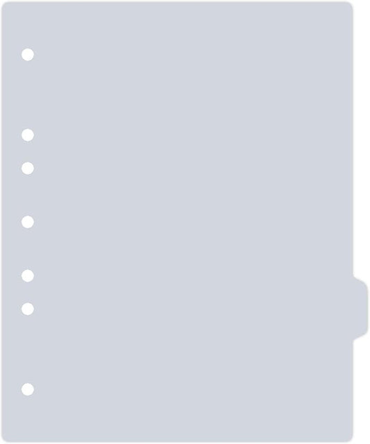 Carstens - Heavy Duty Plastic Ring Binder Dividers, Side Tab, 1/9 Cut, Tab 7 Position, US Letter, Cool Gray, Pack of 10, (2618-16) - Ideal Medical Chart Dividers or Index Tabs for 3 Ring Binders