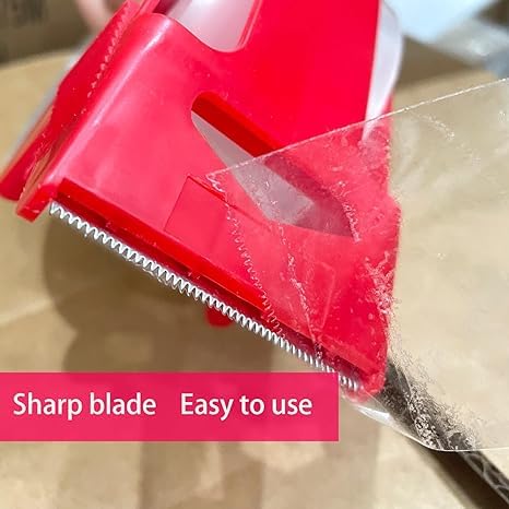 Clear Packing Tape with Tape Gun - Strong Adhesive, Ideal for Shipping and Packaging,6 Rolls 2 Inch X 110 Yards Shipping Packaging Tape