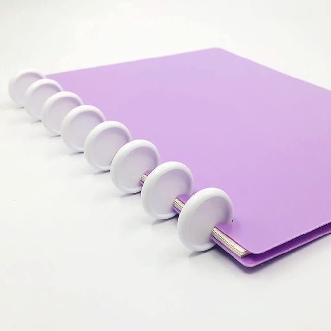 100pcs Discbound Notebook Discs DIY Planner Accessories fits for Tul,Levenger,Arc,Happy Planner,Talia(White,0.94inch/24mm)