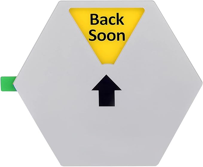 Kichwit Privacy Sign, Do Not Disturb Sign, Please Knock Sign, In a Meeting Sign, 5 Inches, Silver