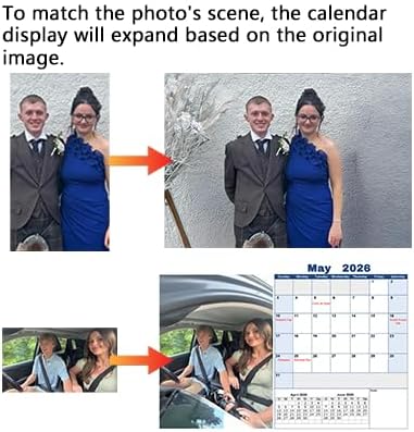 Custom Photo Wall Calendar 2026 - Personalize Your Home & Office with 13 Memories - Design Your Own 2026 Calendar - Custom Christmas Gift (Cover 1（11"×17"）, 1 x Calendar)
