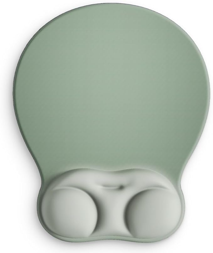 Ergonomic Mouse Pad with Wrist Rest Support&Gel Cushion for Desk; Cute Computer Decor Accessories for Women. Small Mousepad Mat Laptop Pads for Office&Home. Ergo Supplies & Aesthetic (02Mocha Sand)