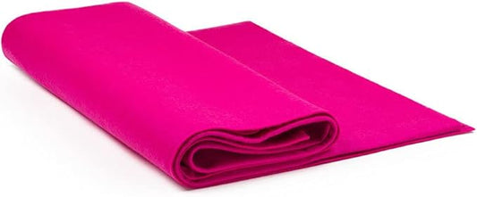 EOVEA | Acrylic Felt Fabric by The Yard - Non-Stiff, Soft Material - 72" Wide - 1.6mm Thick Felt Sheets for DIY Crafts, Sewing, Upholstery, Cushion, Padding(Neon Pink, 5 Yard)