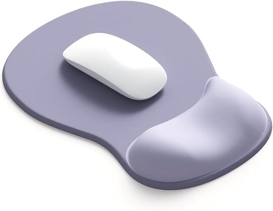ErgoComfort Gel Wrist Rest Mouse Pad-Ergonomic Office Mousepad with Wrist Support-Non-Slip, Design Desk Accessories Mat for Home&Game Decor (06Lavender Haze)