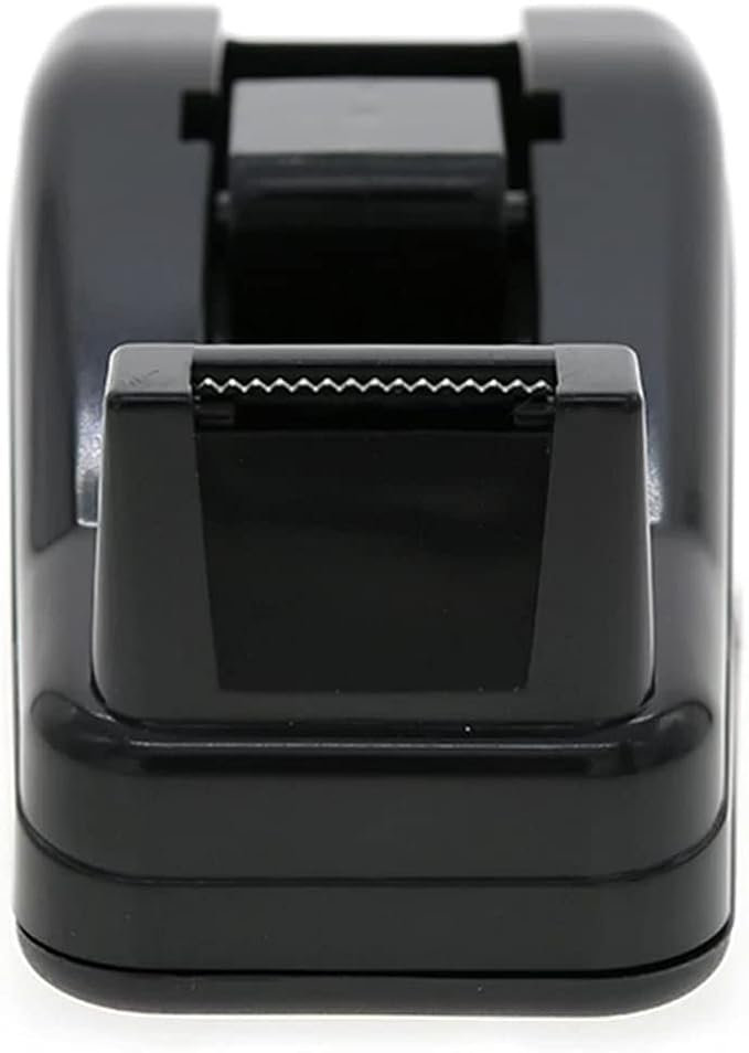 Desktop Tape Dispenser Cute Light Office Tape Dispensers, Nano Pads Fix Base, Black