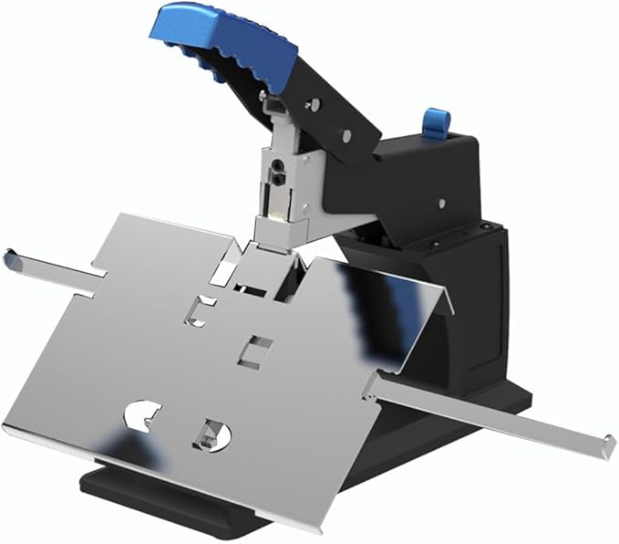 Heavy Duty Stapler Manual, Metal Desktop Stapler with Stoppers for Flat & Saddle Stapling, Max. Thickness 6.5mm
