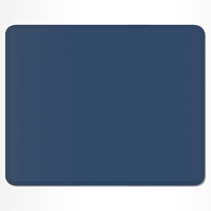 Auhoahsil Mouse Pad, 12 x 10 Inch Square Mousepad, 3mm Thick Rubber Mouse Mat with Pretty Design, Premium-Textured Non-Slip for Gaming Work Office Wireless Mouse Men Women, Dark Blue