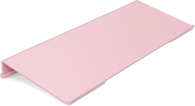 Ergonomic Computer Keyboard Stand - 17 Inch Pink Acrylic Keyboard Riser for Desk Tilted Keyboard Holder Tray with Non-Slip Strip for Home Office Easy Typing & Working