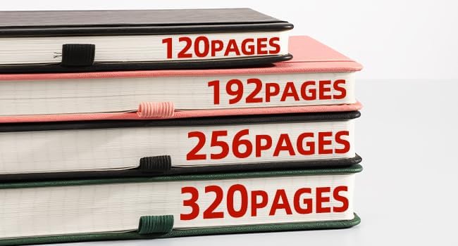 AHGXG 8.5''×11'' Notebook College Ruled - Large A4 Notebook Lined Journal - 320 Pages Thick Journal for Writing, 100gsm Thick Paper, Leather Softcover, for Work School - Black