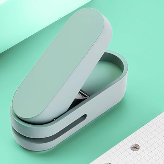 Magnoloran 2 Pack Single Hole Punch, 1/4 inch Mini Small Hole Puncher Heavy Duty Paper Hole Puncher Small Hole Punch One Hole Puncher for Crafts Paper Cards Tags Scrapbook-White&Green