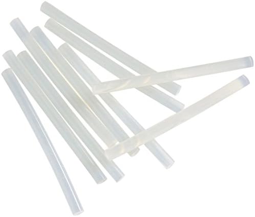 TrendBox Pack of 100 Clear 7mmx270mm - Hot Melt Glue Sticks Strips Melting Adhesive for Handmade Craft DIY Home Office Project Craftwork Fix & Repairs