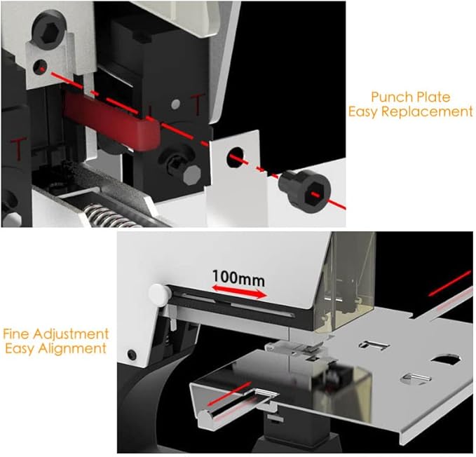 Heavy Duty Stapler Manual, Metal Desktop Stapler with Stoppers for Flat & Saddle Stapling, Max. Thickness 6.5mm