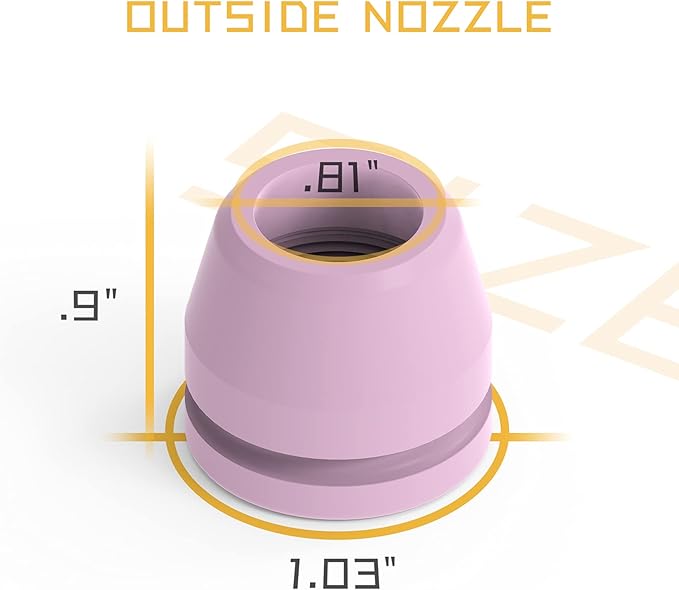 TOOLIOM 24Pcs Plasma Cutter Torch Consumables AG-60 Cutting Torch Nozzles Tips Kit for SG-55 AG-60 WSD-60 for TL-50C/HF Pro TL-CUT-50PRO