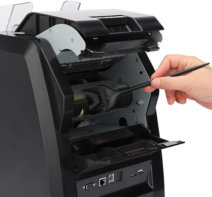 S75 Bill Counter and Sorter, Money Counter Machine Mixed Denomination, Two Pockets Cash Value Counter, Counterfeit Detection 2 CIS/UV/MG/IR, Serial Number, Multi Currency,2Yr Warranty