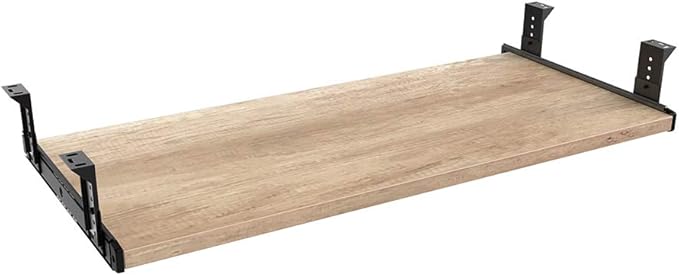 FRMSAET Furniture Accessories Office Product Desk Suits Hardware 20/24/30 inches Keyboard Drawer Tray Wood Holder Under Desk Adjustable Height Platform. (30 inches, Burlywood)