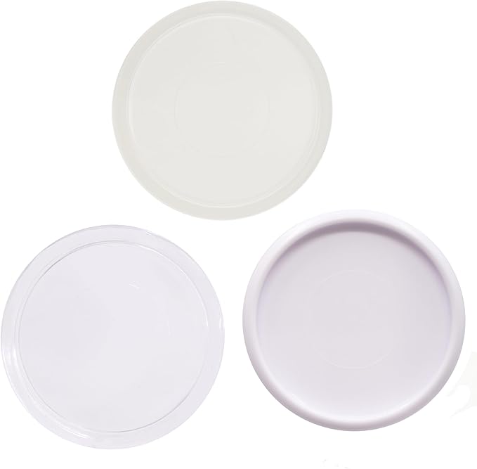 100pcs Discbound Notebook Discs DIY Planner Accessories fits for Tul,Levenger,Arc,Happy Planner,Talia(Super Clear White Clear Mixed,1.1inch/28mm)