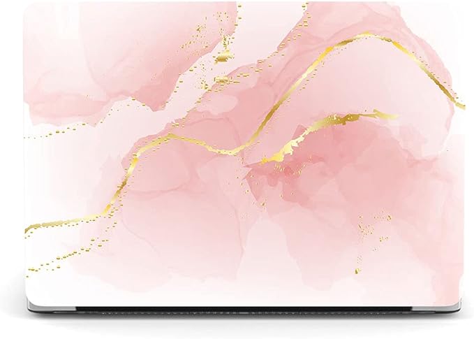 Case Compatible with MacBook Pro 16 inch 2020 2019 Release A2141 with Touch Bar/Touch ID, Plastic Laptop Hard Shell Protective Case & Keyboard Cover Skin - Pink Marble