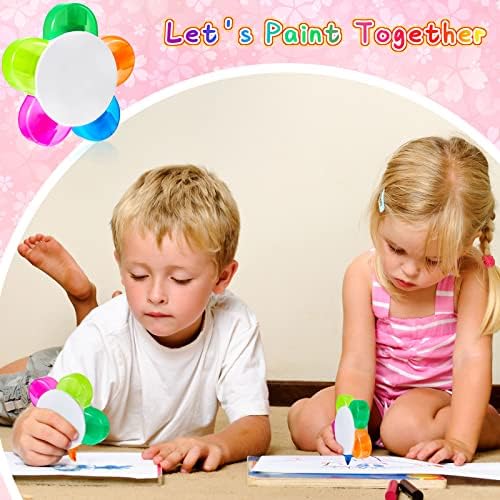 Outus 48 Pieces Petals Highlighters Assorted Colors Back to School Flower Shape Watercolor Highlighter Pens 5-in-1 Fluorescent Pens for Office School Stationery Aesthetic Supplies,5 Colors