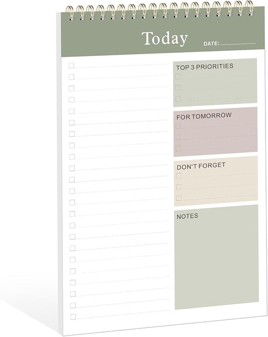 Weekly To Do List Notepad, Undated Planner with 52 Sheets (6.5''x8.9''), Desk Weekly Planner for Women & Man, Home School & Work