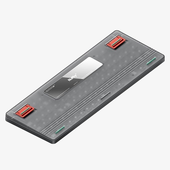 nuphy Air96 V2 Wireless Mechanical Keyboard,100 Keys RGB Backlit Keyboard,Supports Bluetooth 5.1,2.4G and Wired Connection,for PC/Laptop/Windows/Mac -Grey Gateron Moss Switch