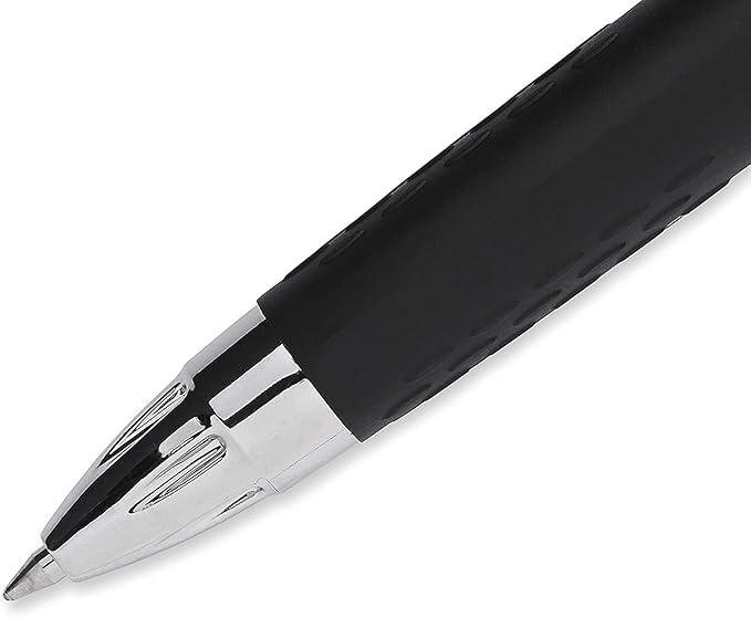 Uniball Signo 207, Retractable Gel Pens, 0.7mm Medium Point, 12 Pack; 6 Black & 6 Blue