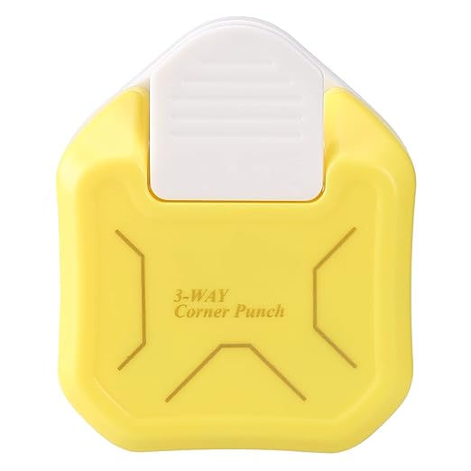 MyArTool 3 in 1 Chamfer Corner Punch, 3 Way Craft Paper Corner Cutter for Paper Crafts, Laminate, Cardstock, Business Card, DIY Projects, Photo, Card Making and Scrapbooking