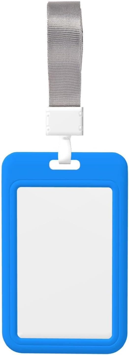 Custom Id Badge Holder Customizable Personalized Id Card with Photo Logo for Employee Work Office Staff Name Tag