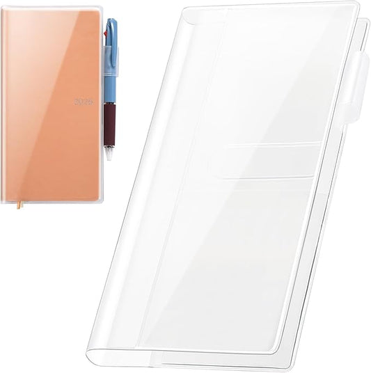 Clear Cover for Hobonichi Weeks Planner- 8.0x7.7 Inches,Plastic Book Cover for Weeks Book,Protective Sleeves Compatible with April Start & Mega Planners(1-Pack)