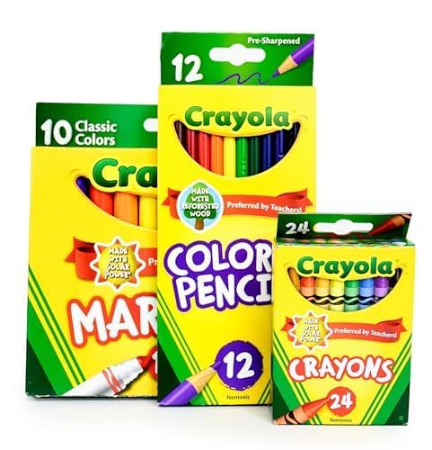 Elementary School Essentials Bundle | Case (4 Boxes) - 91 Pieces per Box | School Supply Boxes - Back to School Essentials | Includes Binders, Folers, Notebooks, Paper, Pencils, Pens, & More