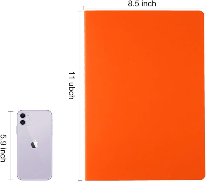 Large Colorful Notebook Journals Bulk, College Ruled, Lined Paper, 8.5x11 inch, 60 Pages, Journal Set for Travelers, Students and Office, Composition Diary Subject Notebooks Planner, 12 Pack