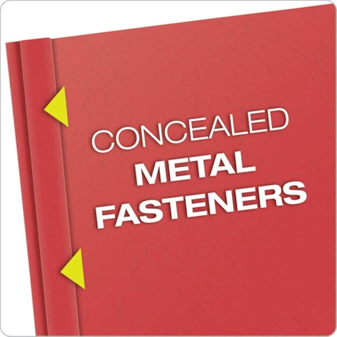 Oxford Clear Front Report Covers, Red, Letter Size, 25 per Box (55811EE) (Pack of 2)