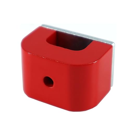 Red Horseshoe Heavy-Duty Alnico Power Magnets for Education and Doing Velvet Nail (22 lbs Pull)
