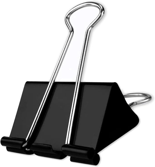 Extra Large Binder Clips 2.4 Inch(48 Pack), Upgrade Large Binding Clips Jumbo Paper Clips, Heavy Duty Big Clamps for Office and Home Supplies, Black