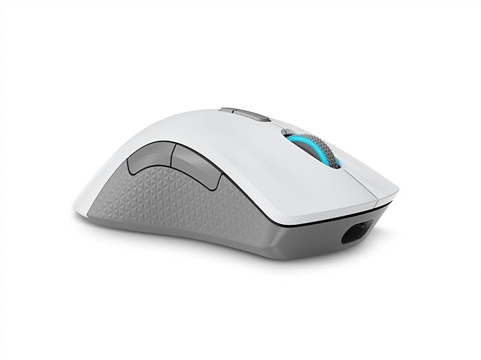 Lenovo Legion M600 RGB Wireless Gaming Mouse – 16,000 DPI, 9 Programmable Buttons, 200-Hour Battery Life, 50-Million Clicks Durability – Ambidextrous Computer Mouse (Stingray)