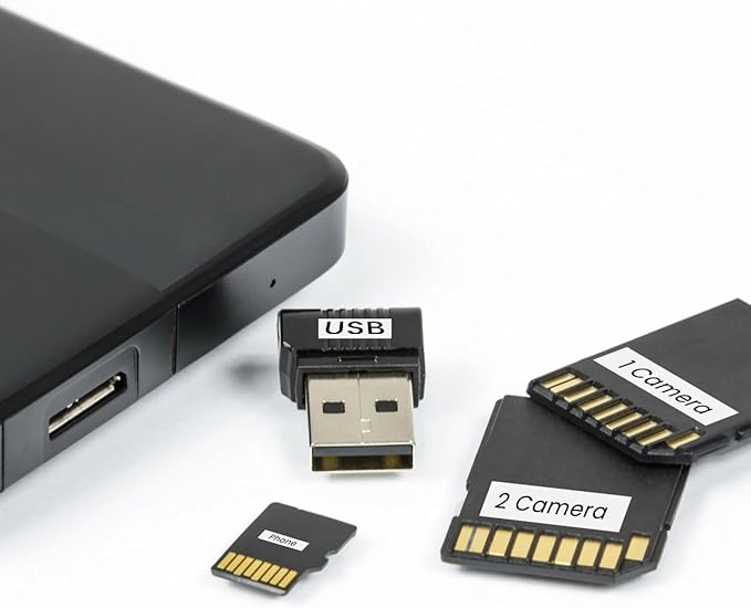 Label KINGDOM TZe-211 6mm Label Tape Replacement for Brother TZe211 TZ Tape 6mm 0.23 Laminated White 1/4 Inch Compatible with Brother P Touch Label Maker Tape PT-H110 PT-D210 PT-D220 PT-D400, 4-Pack