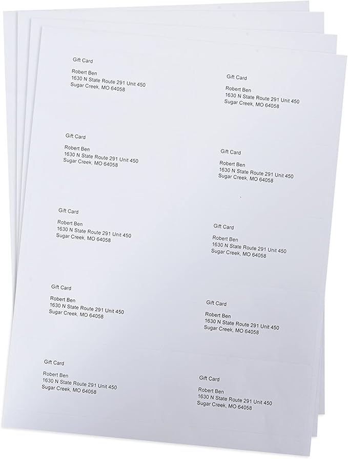 9527 Product 2x4 inch Shipping Labels, 300 Labels per Pack, Laser/Inkjet Compatible, Self-Adhesive