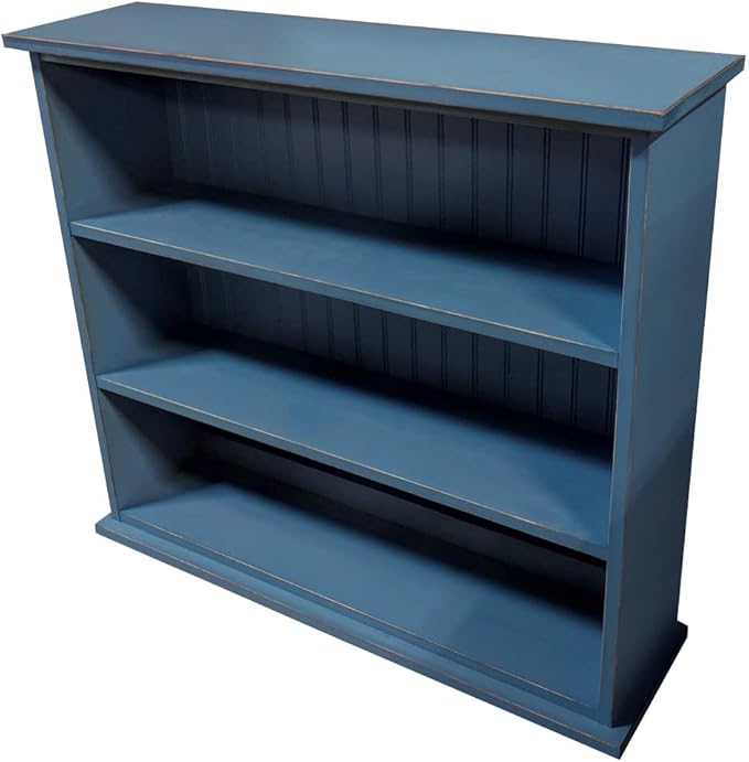 Sawdust City Small Bookcase 3 Shelves (Old Williamsburg Blue)