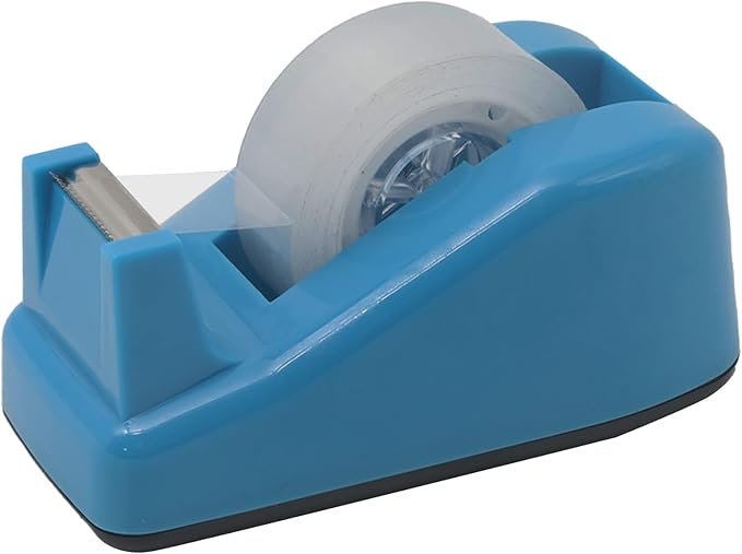 Desktop Tape Dispenser Cute Light Office Tape Dispensers, Nano Pads Fix Base, Green