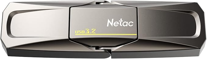 Netac 256GB Portable External USB Solid State Drive Type-c and USB 3.2 Dual Interface, up to 400MB/s Security Protection for Data Storage, Expansion of Storage for Photos/Videos/Music/Files, US5