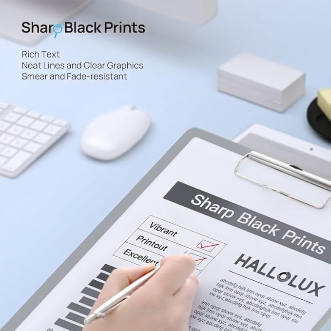 HALLOLUX 30A 30X Toner Cartridge 4-Pack Replacement for HP 30A 30X CF230A CF230X Toner to use with HP Pro MFP M227fdw M203dw M203d M227fdn M203dn M227sdn Printer (4-Black)