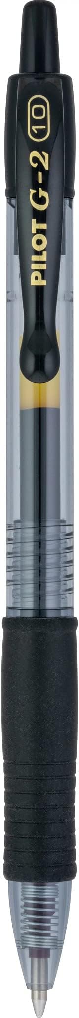 Pilot G2 Premium Gel Pens, Black Pens, Bold Point 1 mm, Tub of 48, Black